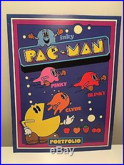 PACMAN Store Display Vintage Portfolios New Old Stock Midway 1980 Pac-Man