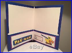 PACMAN Store Display Vintage Portfolios New Old Stock Midway 1980 Pac-Man