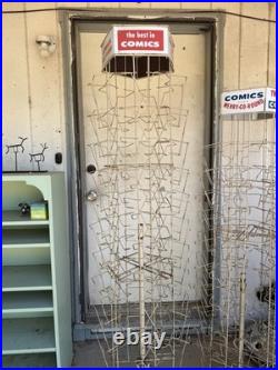 Pair Of Vintage Best In Comics Spinning Display Rack 1950-60's. Nice Patina