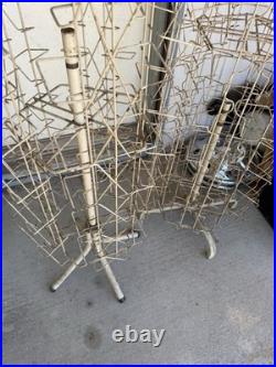 Pair Of Vintage Best In Comics Spinning Display Rack 1950-60's. Nice Patina
