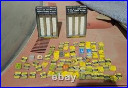 Pair Of Vintage Buss Fuse Glass Tube Display Rack With 77 Fuses