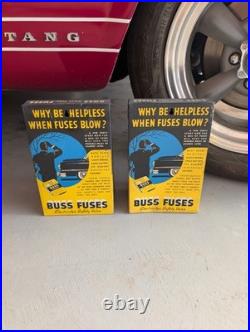 Pair Of Vintage Buss Fuse Glass Tube Display Rack With 77 Fuses