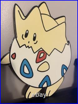 Pokemon First Movie Marill & Togepi Cardboard Cutout Display 2000 Vintage Rare