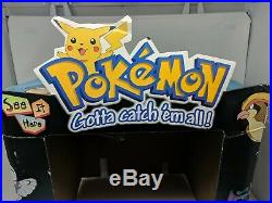 Pokemon Red Blue Nintendo Gameboy Store Display Sign Promo Promotional VTG