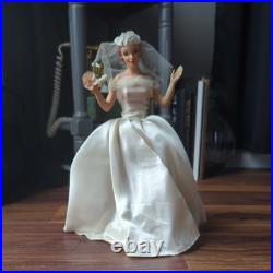 RARE 12 Vintage Countertop Display Bride Mannequin Wedding Dress Advertising