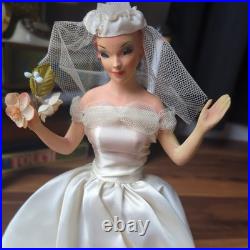 RARE 12 Vintage Countertop Display Bride Mannequin Wedding Dress Advertising