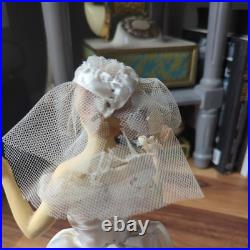 RARE 12 Vintage Countertop Display Bride Mannequin Wedding Dress Advertising