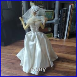 RARE 12 Vintage Countertop Display Bride Mannequin Wedding Dress Advertising