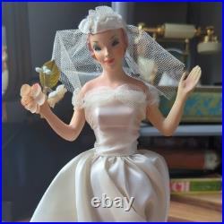 RARE 12 Vintage Countertop Display Bride Mannequin Wedding Dress Advertising