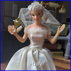 RARE 12 Vintage Countertop Display Bride Mannequin Wedding Dress Advertising