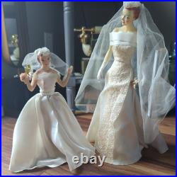 RARE 12 Vintage Countertop Display Bride Mannequin Wedding Dress Advertising