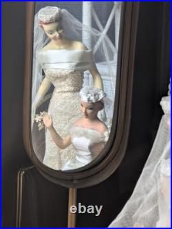 RARE 12 Vintage Countertop Display Bride Mannequin Wedding Dress Advertising