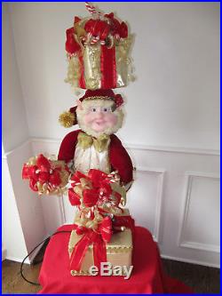RARE & BEST Animated Vintage Mechanical Christmas Store Display Elf/Pixie