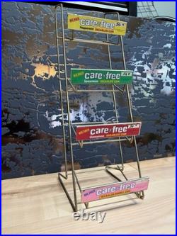 RARE Carefree Sugarless Gum Metal Store Display Rack/Stand Vintage