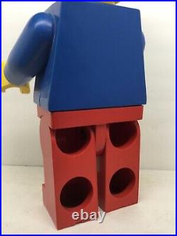 RARE LEGO Minifigure Store Display 19 Inches Tall Blue Shirt Hard Hat #632