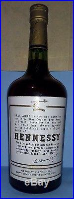 RARE VINTAGE Sealed Hennessy Cognac Liquor Store Display DUMMY Bottle 20.5