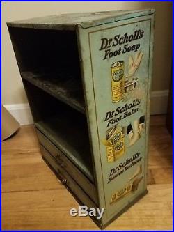 RARE VTG Dr. Scholl's Foot Balm Soap Bunion Reducer Store Display Antique Patina