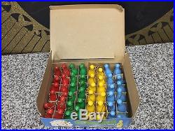 RARE Vintage 1960s Ladies Bowling Pin Rain Bonnet Key Chains Full 48 Display Box