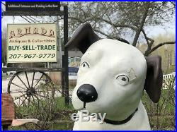 RARE Vintage 40s RCA Victor Nipper Dog Composition Store Display 39 Tall