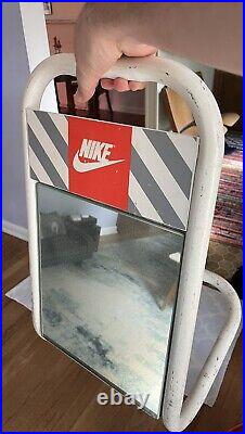 RARE Vintage 80s 90s Nike SHOE MIRROR DISPLAY SIGN AUTHENTIC SNEAKER Jordan VTG