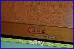 RARE Vintage CASE KNIFE (KNIVE) Advertising Store Countertop Display Case WOW