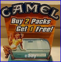 RARE Vintage Camel Cigarette Light Up Store Display Tobacco Advertising TESTED