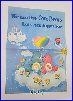RARE Vintage Care Bears Store Display Kit Hanging Signs Posters 1987 Unused