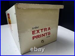 RARE Vintage Kodak Metal Film & Print Processing File Display Box