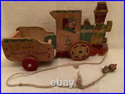 RARE Vintage LOFT Fresh Candy Company Candyland Express Toy Train Working Wheels