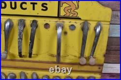 RARE Vintage REGAL Car Door Window Crank Handle Tin Dealer Store Display Sign