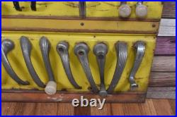 RARE Vintage REGAL Car Door Window Crank Handle Tin Dealer Store Display Sign