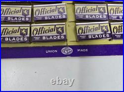 RARE Vtg Official Razor Blade Store Counter Display FULL Twenty Packs of Four RARE Vtg Official Razor Blade Store Counter Display FULL Twenty Packs of Four
