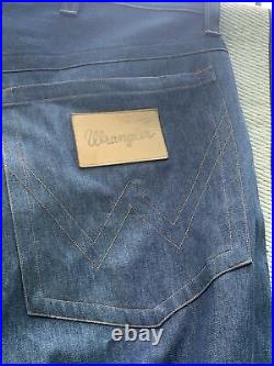 RARE Wrangler VINTAGE Blue Denim Jeans Store Display Giant HUGE 66 W 63 Inseam