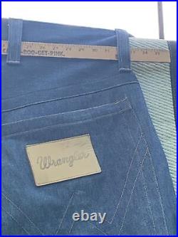 RARE Wrangler VINTAGE Blue Denim Jeans Store Display Giant HUGE 66 W 63 Inseam