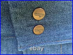 RARE Wrangler VINTAGE Blue Denim Jeans Store Display Giant HUGE 66 W 63 Inseam