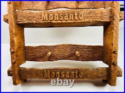 RARE vtg Monsanto Herbicides Store Advertising Sign Display 70s 80s