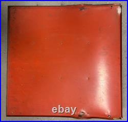 RCA Electron Tubes Display Sign Parts Rack wi 12 Glass Jars Television Vtg
