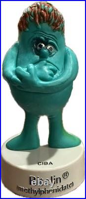 RITALIN Two Face Men Figure CIBA 1970s Vintage used