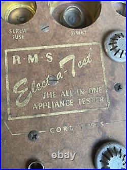 RMS Radio Merchandise Sales Electra Test Vintage store display Appliance Tester
