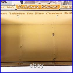 Rare 1930s DETMER WOOLENS Store Display Salesman Box Case US Capitol 27.5 Vtg