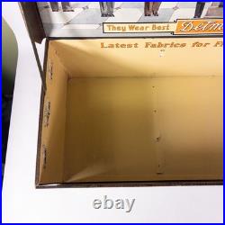 Rare 1930s DETMER WOOLENS Store Display Salesman Box Case US Capitol 27.5 Vtg