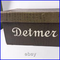 Rare 1930s DETMER WOOLENS Store Display Salesman Box Case US Capitol 27.5 Vtg