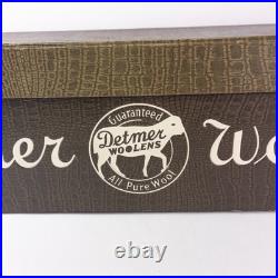 Rare 1930s DETMER WOOLENS Store Display Salesman Box Case US Capitol 27.5 Vtg
