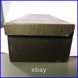 Rare 1930s DETMER WOOLENS Store Display Salesman Box Case US Capitol 27.5 Vtg