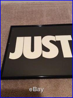 Rare 90's vtg NIKE JUST DO IT Advertising Poster 36 X 12 store display