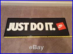 Rare 90's vtg NIKE JUST DO IT Advertising Poster 36 X 12 store display