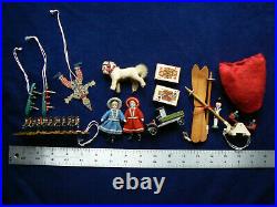 Rare Antique 32 German Clockwork Nodder Santa Bisque Doll Store Display