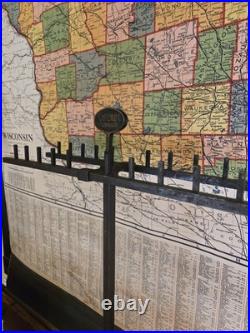 Rare Find Neck Tie Vintage Superba Cravats Display Stand Store Advertising 40's