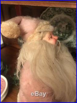 Rare Harold Gale Vintage Pink Santa Claus Doll Figure Store Display