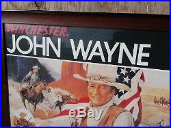 Rare John Wayne Winchester Commemorative Model 94 Store Display Poster 21x29